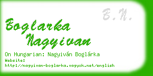 boglarka nagyivan business card